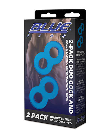 Blue Line C & B Dual Cock & Ball Stamina Enhancement Ring
