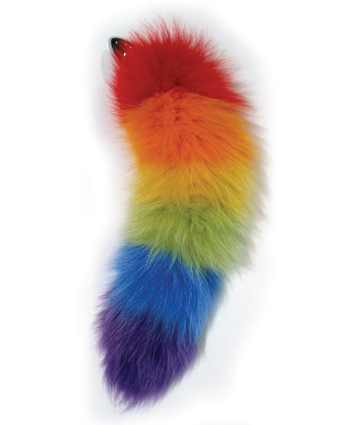 Rainbow Foxy Tail Butt Plug Enchantasys Rainbow Foxy Tail Butt Plug Enchantasys