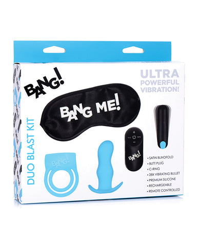 Bang! Duo Blast Remote Control Cock Ring & Butt Plug Vibe Kit