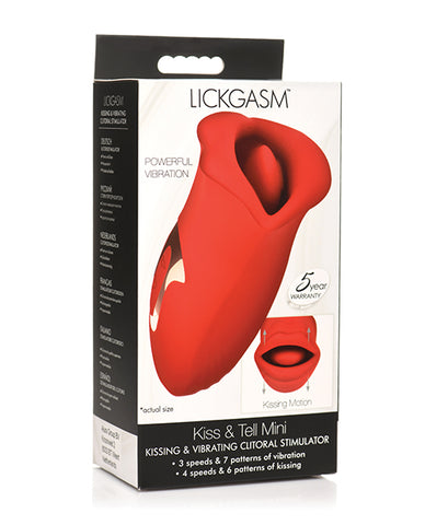 Shegasm Lickgasm Kiss + Tell Silicone Kissing & Vibrating Clitoral Stimulator