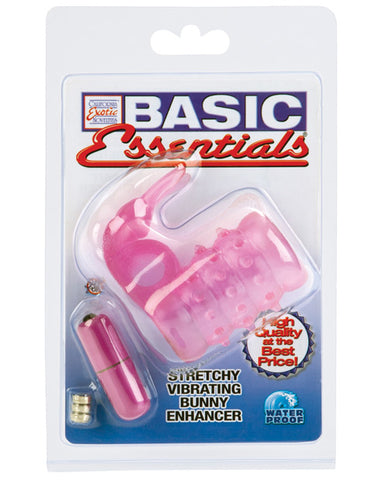 Basic Essentials Stretchy Vibrating Bunny Enhancer