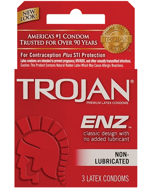 Trojan Enz Non-lubricated - Box Of 3 Enchantasys Trojan Enz Non-lubricated - Box Of 3 Enchantasys