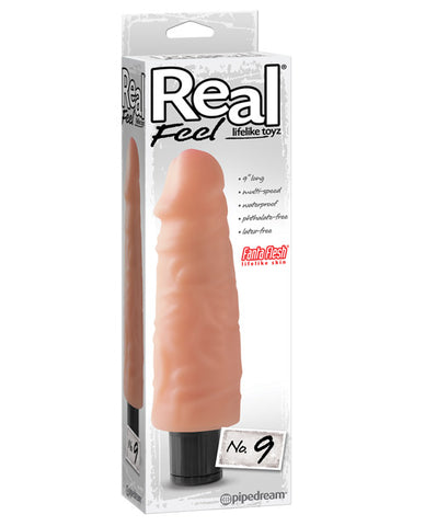 Real Feel No. 9 Long 9" Vibe Waterproof