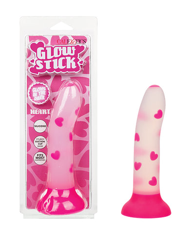 Glow Stick Heart Suction Cup Glow-in-the-Dark Dildo