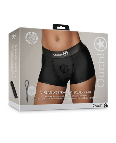 Shots Ouch Vibrating Strap On Boxer