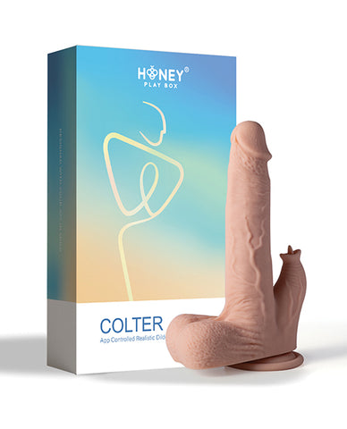 Colter App Controlled Realistic 8.5" Thrusting Dildo Vibrator W/clit Licker