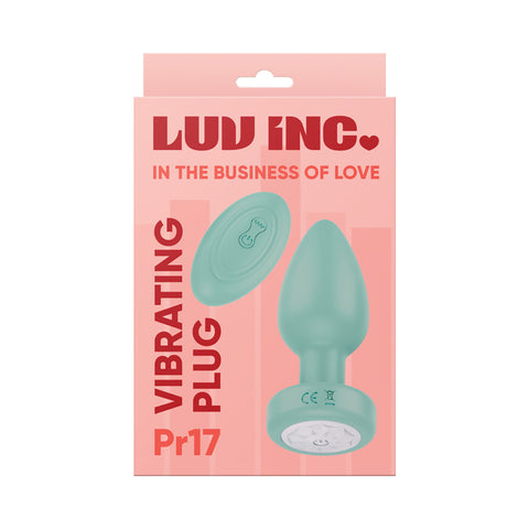 Luv Inc Pr17: Vibrating Plug W/ Remote