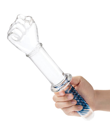 Glass 11" Fist Double Ended w/Handle Grip