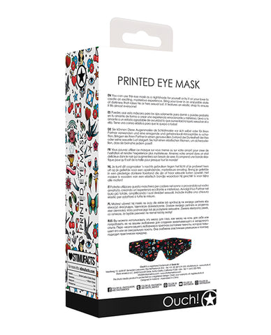 Shots Ouch Old School Tattoo Style Printed Eye Mask