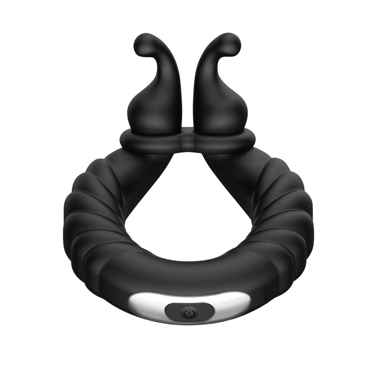 FORTO F-24 Textured Vibrating C-Ring - Black Enchantasys FORTO F-24 Textured Vibrating C-Ring - Black Enchantasys