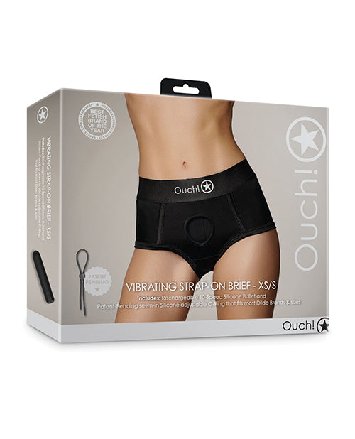 Shots Ouch Vibrating Strap On Brief