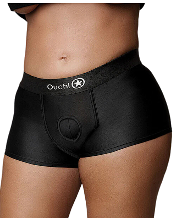 Shots Ouch Vibrating Strap On Boxer