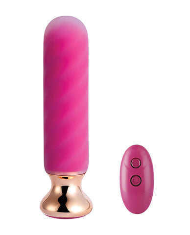 Rose Twister Hands-free Remote Vibrating Anal Plug