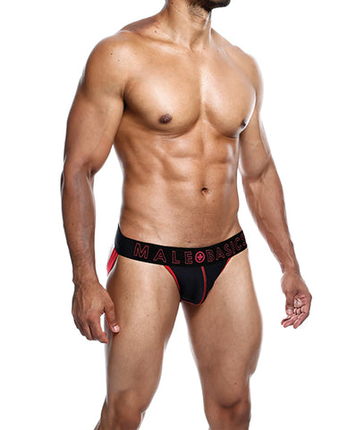 Male Basics Neon Jockstrap Red