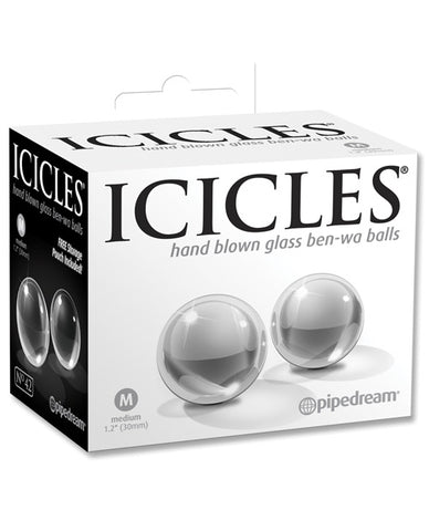 Icicles No. 41 Hand Blown Glass Ben Wa Balls