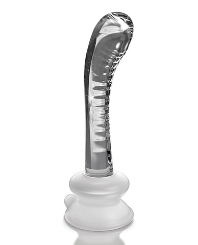 Icicles No. 88 Hand Blown Glass G-spot Massager W/suction Cup