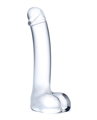 Glas 7" Realistic Curved Glass G-spot Dildo