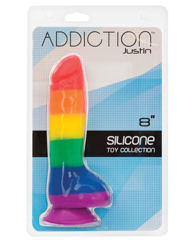 Addiction Justin 8" Rainbow Dildo