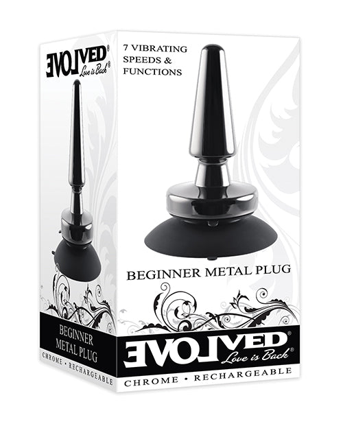 Evolved Beginner Vibrating Rechargeable Metal Plug