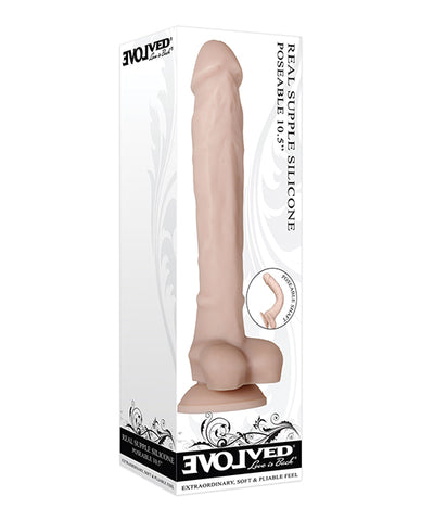 Evolved Real Supple Silicone Poseable 10.5" Dildo