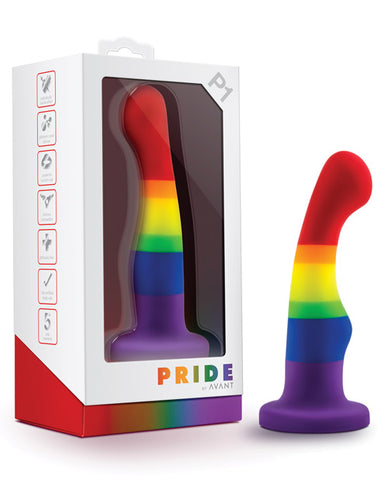 Blush Avant P1 Gay Pride Silicone Dildo