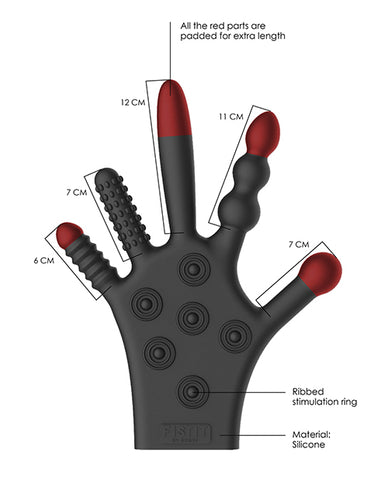 Shots Fistit Silicone Stimulation Glove