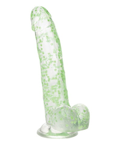 Naughty Bits I Leaf Dick Glow In The Dark 420 Leaf Dildo