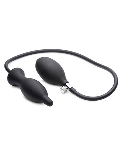 Master Series Dark Inflator Inflatable Silicone Anal Plug