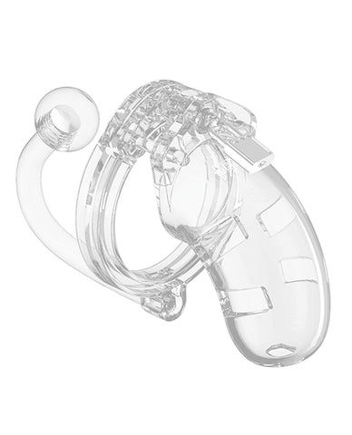 Shots Man Cage Chastity 3.5" Cock Cage W/plug Model 10