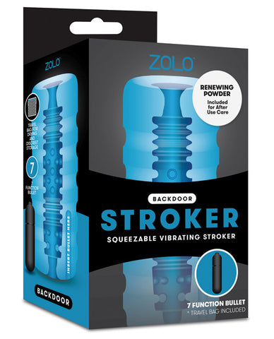 Zolo Backdoor Squeezable Vibrating Stroker