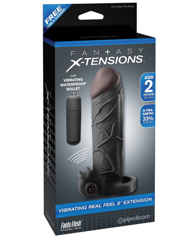 Fantasy X-tensions Vibrating Real Feel Extension W/ball Strap