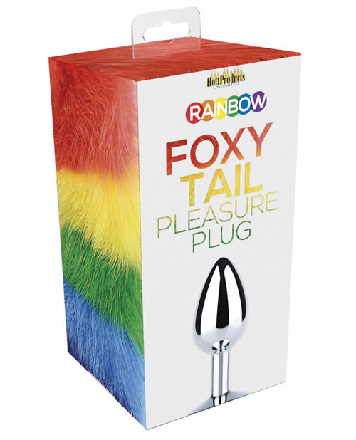 Rainbow Foxy Tail Butt Plug Enchantasys Rainbow Foxy Tail Butt Plug Enchantasys