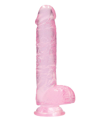 Shots Realrock Realistic Crystal Clear Dildo W/balls