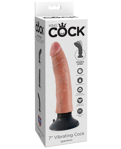 King Cock 7" Vibrating Cock