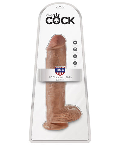 King Cock 11" Cock W/balls