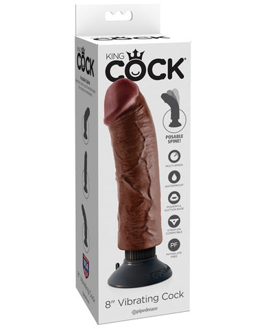 King Cock 8" Vibrating Cock