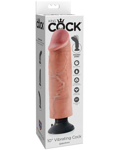 King Cock 10" Vibrating Cock