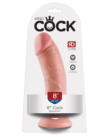 King Cock Realistic Suction Cup 8" Dong