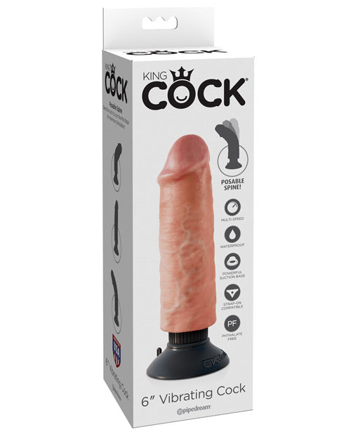 King Cock 6" Vibrating Cock