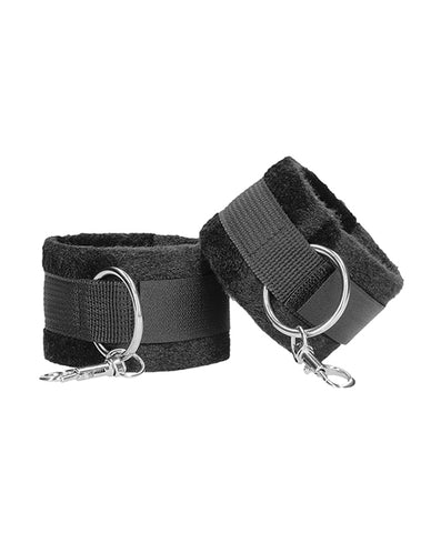 Shots Ouch Black & White Velcro Hand/ankle Cuffs