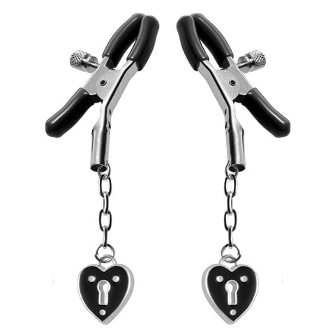 Heart Padlock Nipple Clamps