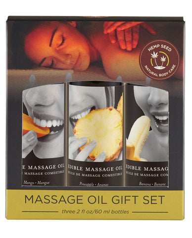 Earthly Body Edible Massage Oil Gift Set