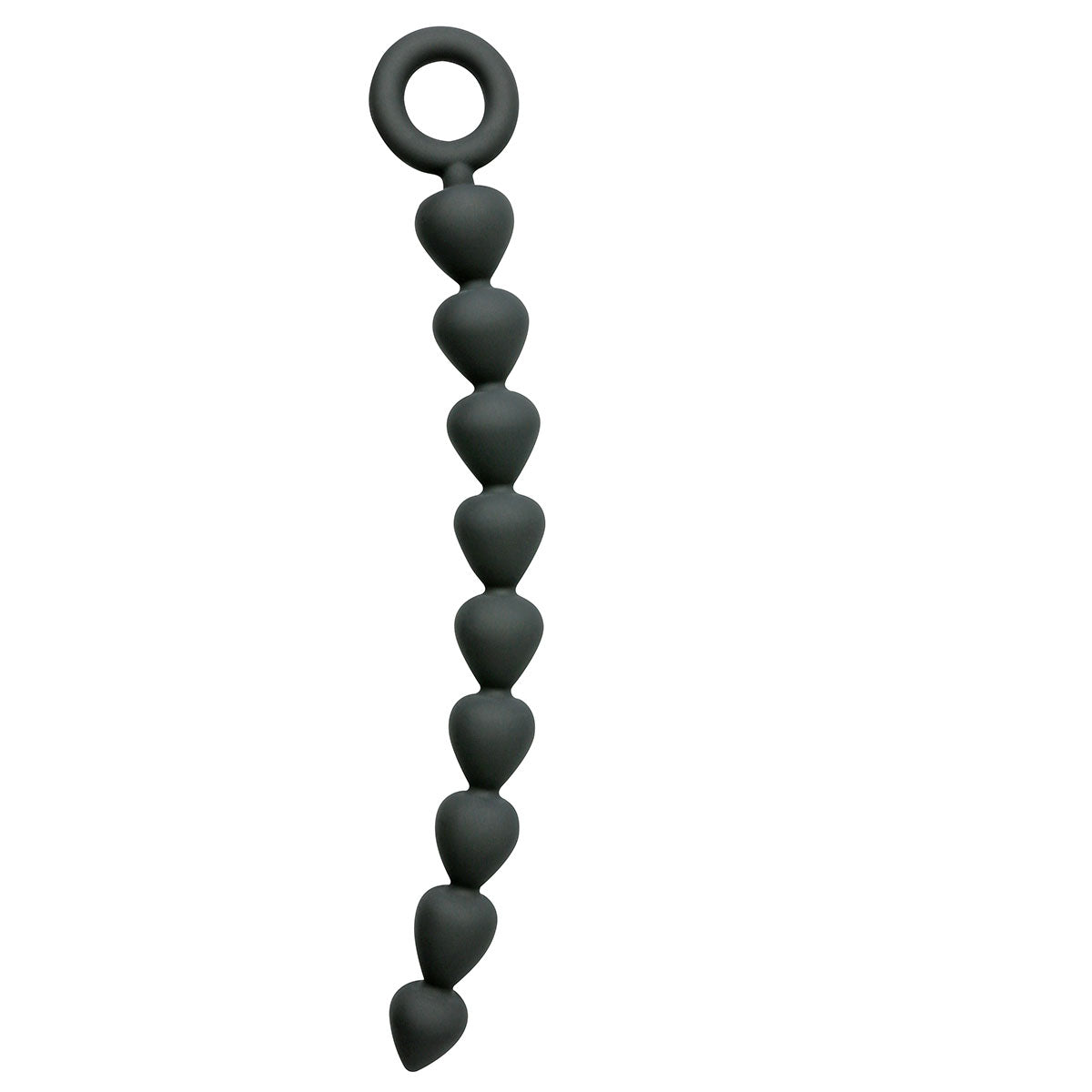 Black Silicone Anal Beads