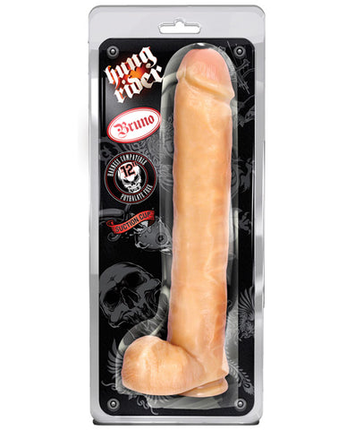 Blush Hung Rider Bruno 12" Dildo W/suction Cup