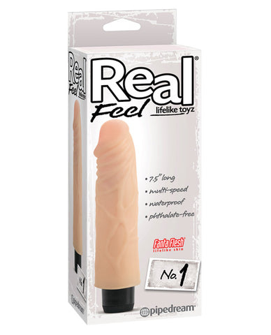 Real Feel No. 1 Long 7.5" Vibe Waterproof