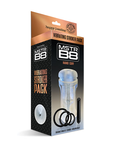 Mstr B8 Hand Cuff Vibrating Stroker Pack - Kit Of 5
