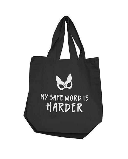 Nobu My Safe Word Is Harder Reusable Tote