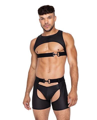 Master Harness W/hook & Ring Closure Black