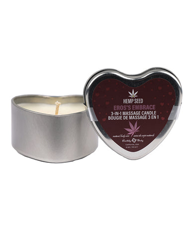 Earthly Body 2024 Valentines 3 In 1 Massage Heart Candle