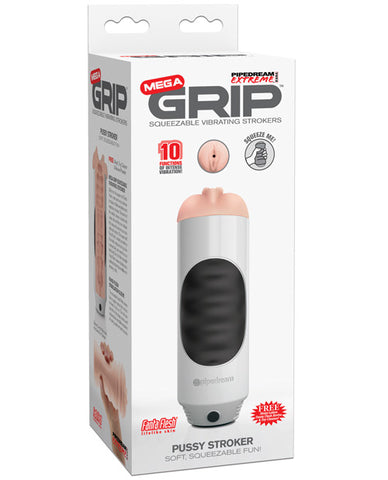 Pdx Extreme Mega Grip Squeezable Vibrating Strokers